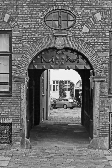 Chris Langley | Streetfront Portal to Inner Courtyard in Copenhagen, Denmark 