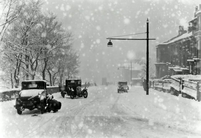 Chris Langley | Lindum Hill, Lincoln, Snowstorm, c1920