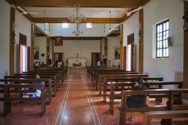 Chris Langley | Interior, Catholic Church, Celestun, Yucatan, Mexico