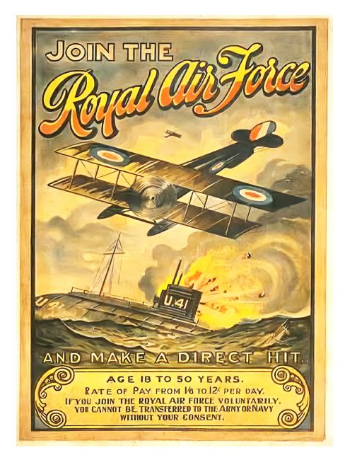 Chris Langley | Join the Royal Air Force, 1918