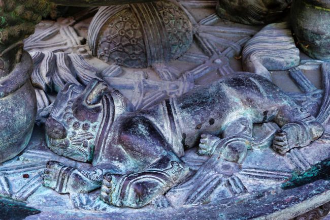 Chris Langley | Bronze relief, Chinese International Buddhist Temple, Richmond BC