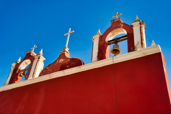 Chris Langley |  Catholic Church, Celestun, Yucatan, Mexico, exterior