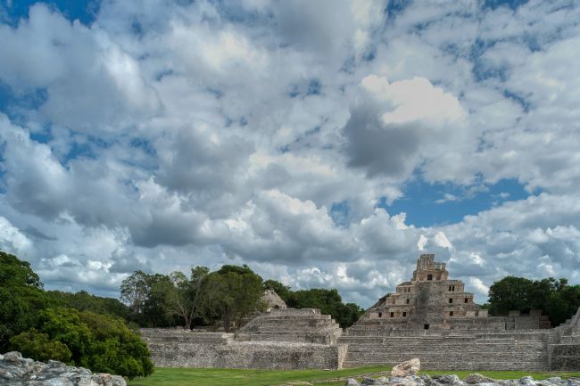 Chris Langley | Mayan village ruins at Edzna, Yucatan, Mexico