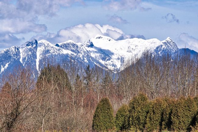 Chris Langley | Looking towards Golden Ears From the Fraser Valley, British Columbia