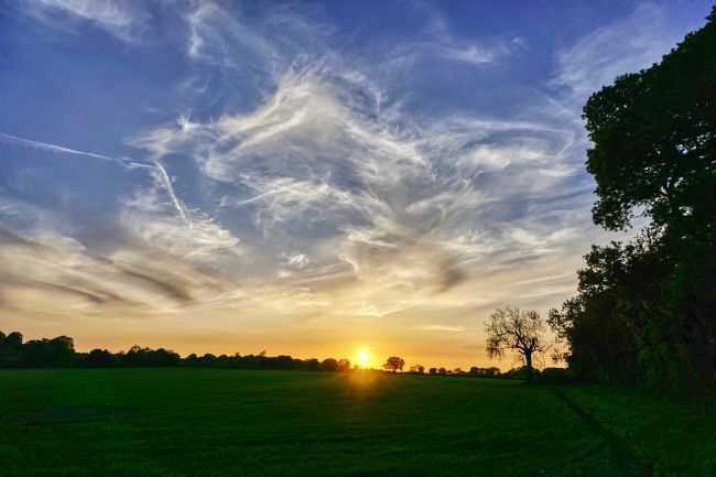 Chris Langley | Sunset along the fenceline
