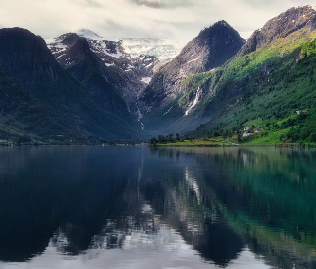 Janet Carmichael | Briksdalsbreen Reflections