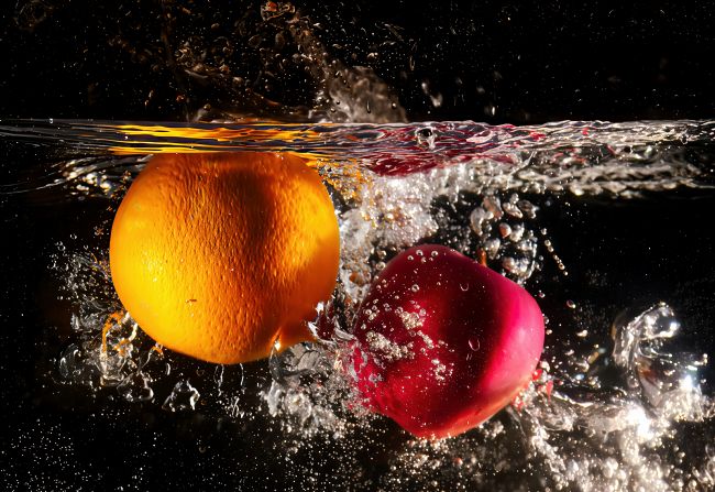 Janet Carmichael | Apple and Orange Splash