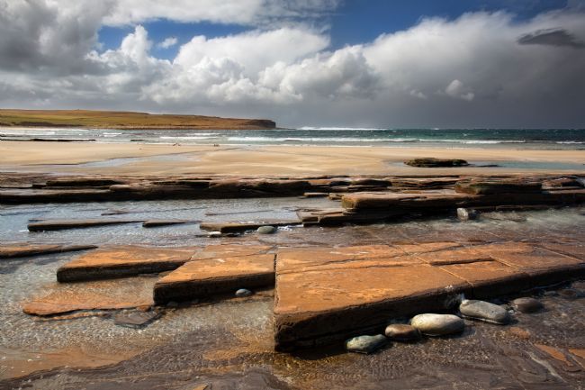 Barbara Jones | Skaill Beach Sunny Intervals Mainland Orkney Scotland.