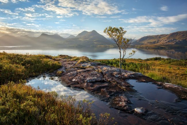 Barbara Jones |  South Torridon Hills Early Morning Light Scotland