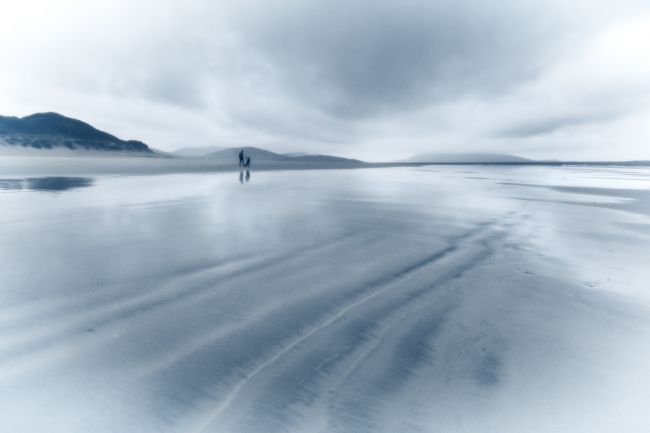 Barbara Jones | Luskentyre Beach in the Rain Isle of Harris