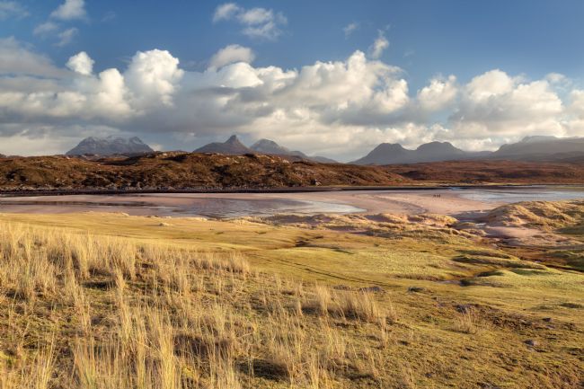 Barbara Jones | Achnahaird Beach and  Inverpolly Hills Coigach Scotland.