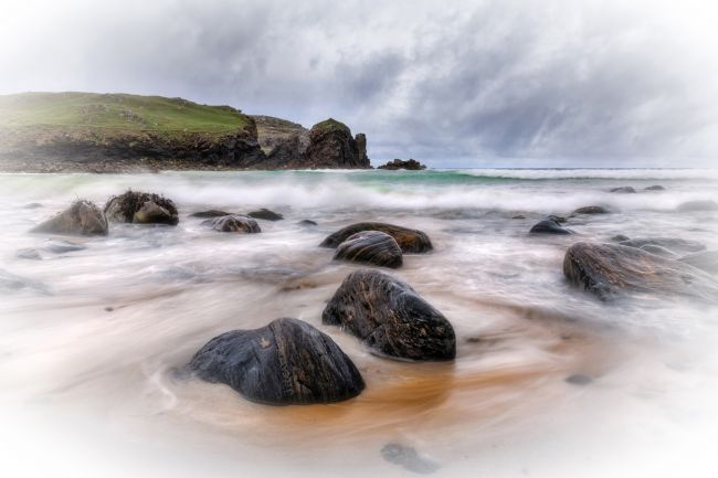 Barbara Jones | Dalbeg Beach Seascape Isle of Lewis Scotland.