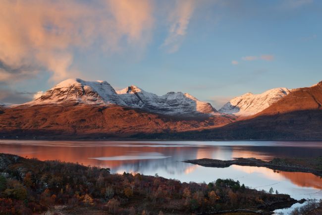 Barbara Jones | Beinn Alligin  A Winter Sunset Torridon Scotland