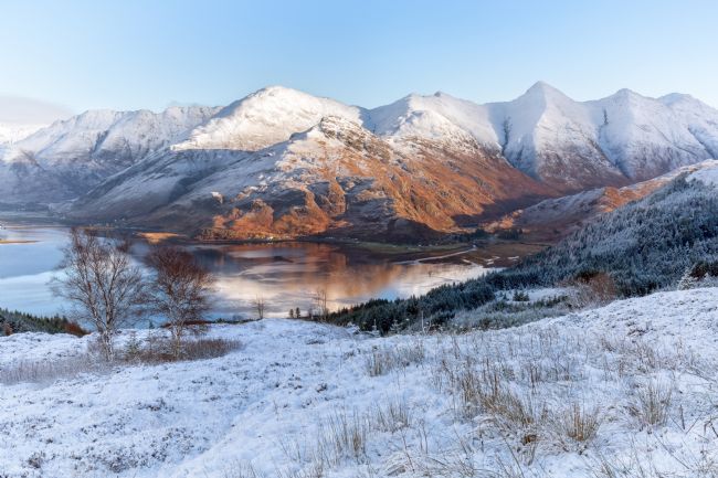 Barbara Jones | Five Sisters of Kintail  Winter View Mam Ratagan Scotland