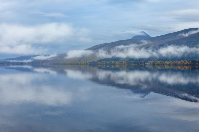 Barbara Jones | Schiehallion Misty Reflection Loch Rannoch Scotland