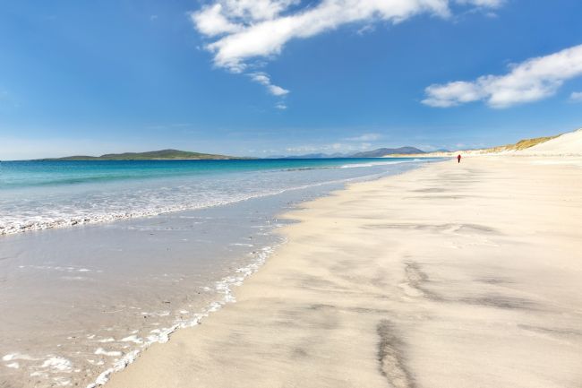 Barbara Jones | Berneray West Beach Lone Figure The Uists Outer Hebrides