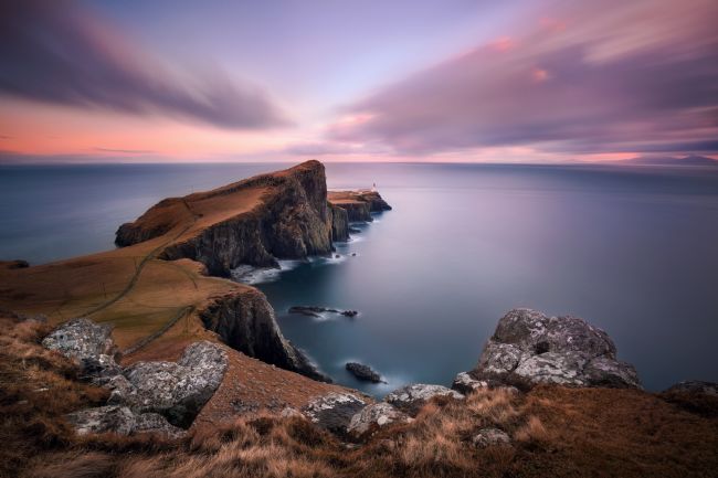 Barbara Jones | Neist Point Winter Sunset  Skye Scotland.