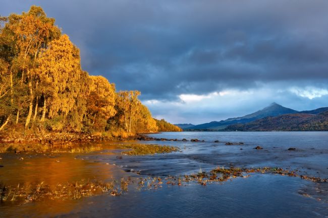 Barbara Jones | Loch Rannoch and Schiehallion Evening Light Scotland.