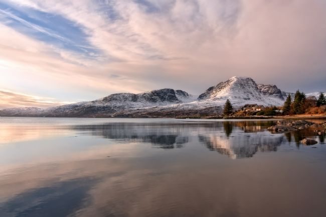 Barbara Jones | Applecross Hills from Ardarroch in Winter Scotland