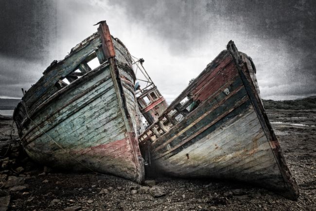 Barbara Jones | Boat Wrecks Salen Sound of Mull Scotland