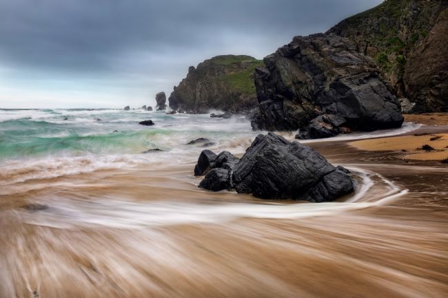 Barbara Jones | Dalmore Beach and Cliffs Isle of Lewis Scotland