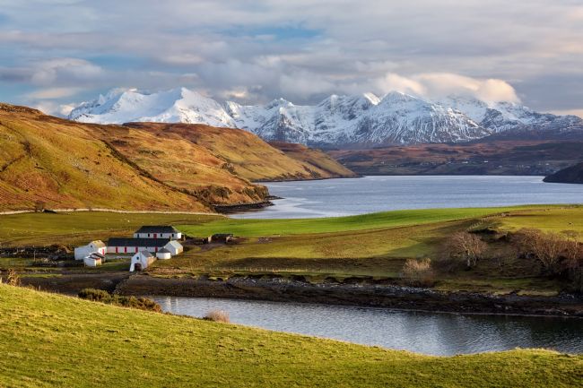 Barbara Jones | Loch Harport  Gesto Farm and The Cuillins Skye Scotland