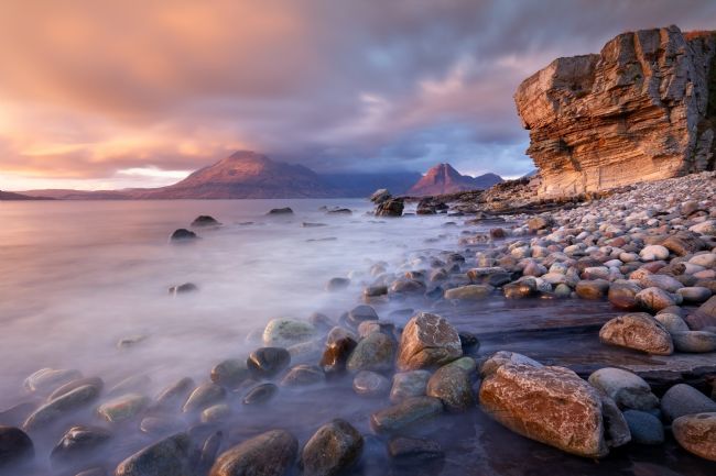 Barbara Jones | Elgol Beach at Sunset Isle of Skye Scotland.
