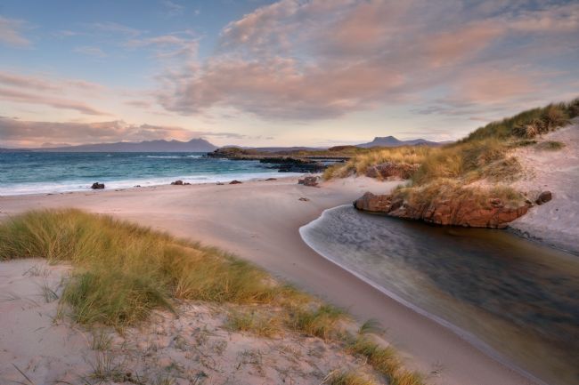 Barbara Jones | Mellon Udrigle Soft Sunset Wester Ross  Scotland.
