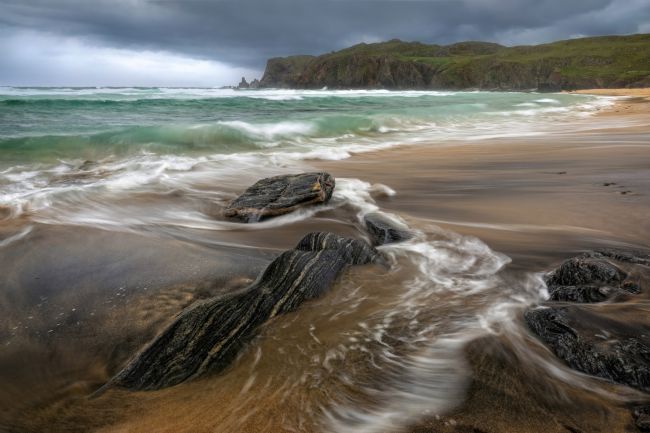Barbara Jones | Dalmore Rocks Moody Weather Isle of Lewis
