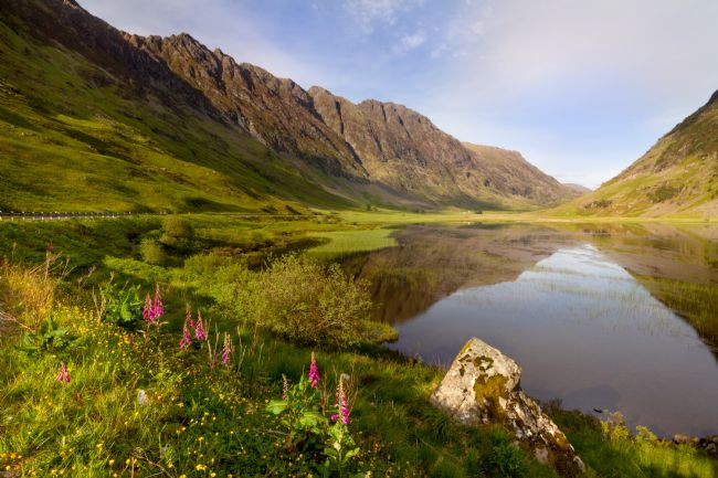 Barbara Jones | Glen Coe Loch Achtriochtan in Summer Scotland