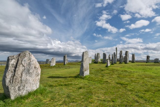 Barbara Jones | Callanish Stone Circle Sunny Sky Isle of Lewis