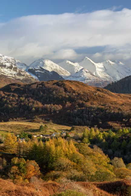 Barbara Jones | Five Sisters of Kintail Late Autumn Scotland
