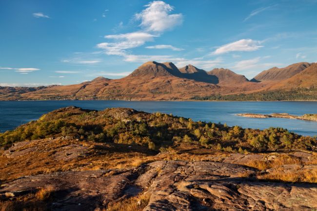 Barbara Jones | Beinn Alligin in Autumn Torridon Wester Ross Scotland.