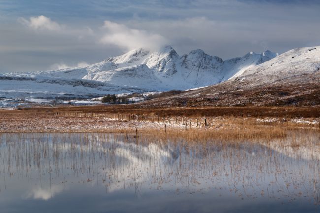 Barbara Jones | Blaven in Winter  Loch Cill Chriosd  Isle of Skye