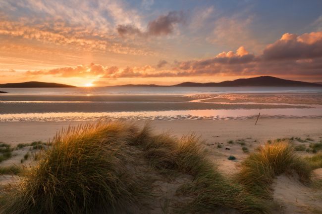 Barbara Jones | Traigh Seilebost Machair Sunset Isle of Harris