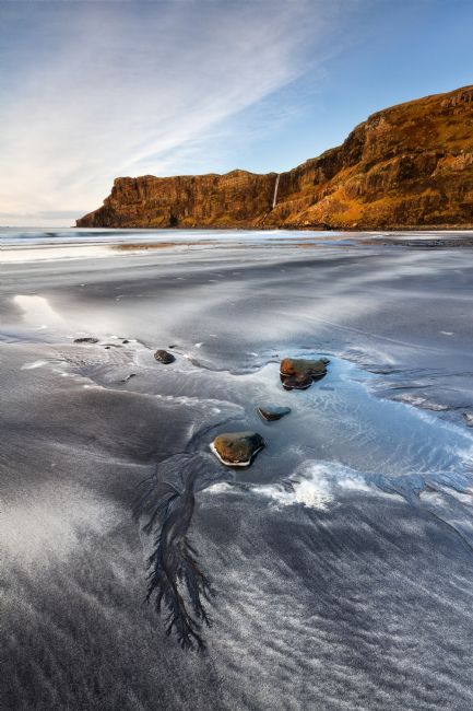 Barbara Jones | Talisker Beach and Cliff Skye Scotland.