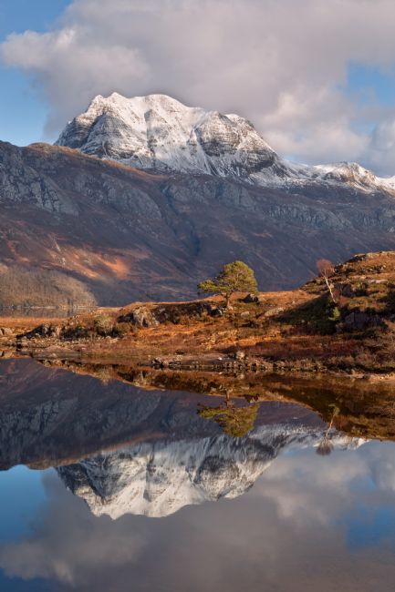 Barbara Jones | Slioch Winter Reflection Loch Maree Scotland