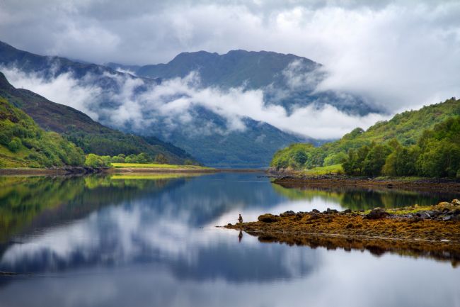 Barbara Jones | Loch Leven Misty Mountains Lochaber Scotland
