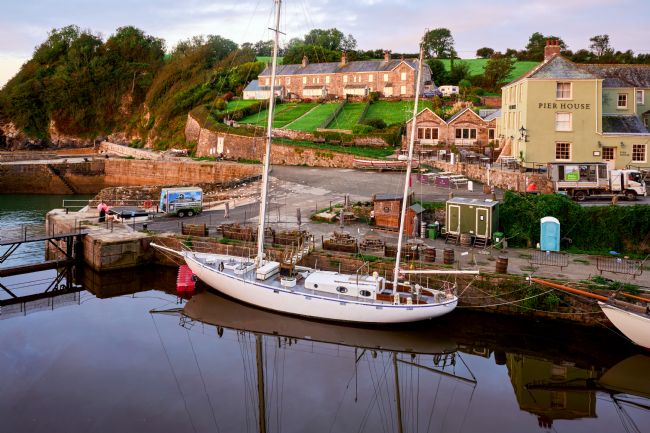 Gordon Maclaren | Yacht in Charlestown Harbour, Cornwall