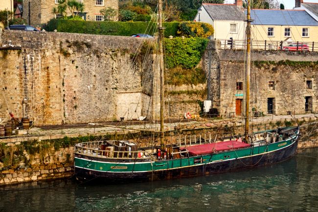 Gordon Maclaren | Schooner Charlestown Harbour, Cornwall