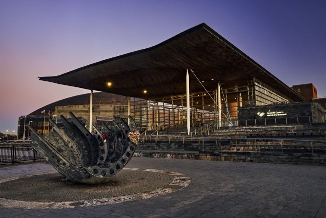 Gordon Maclaren | Sunrise, Senedd Building, Cardiff