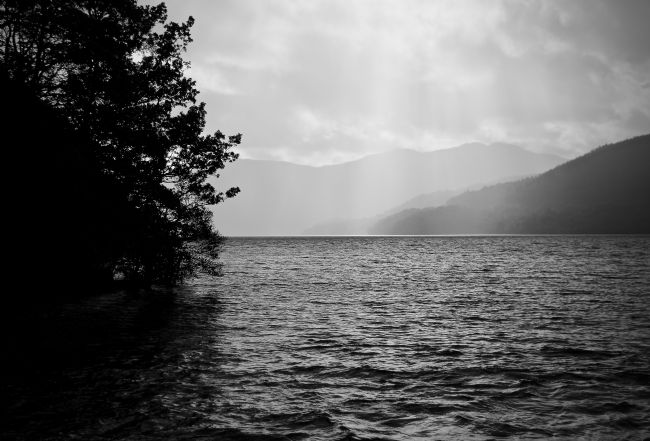 Elvia Worrall | Rain shower on Loch Lomond