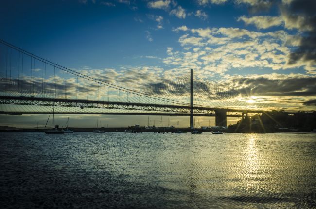 Warren Byrne | Dusk over the Forth Road Bridge