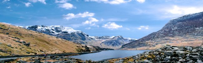 Warren Byrne | Blue Clouds Over Snowdonia Mountains